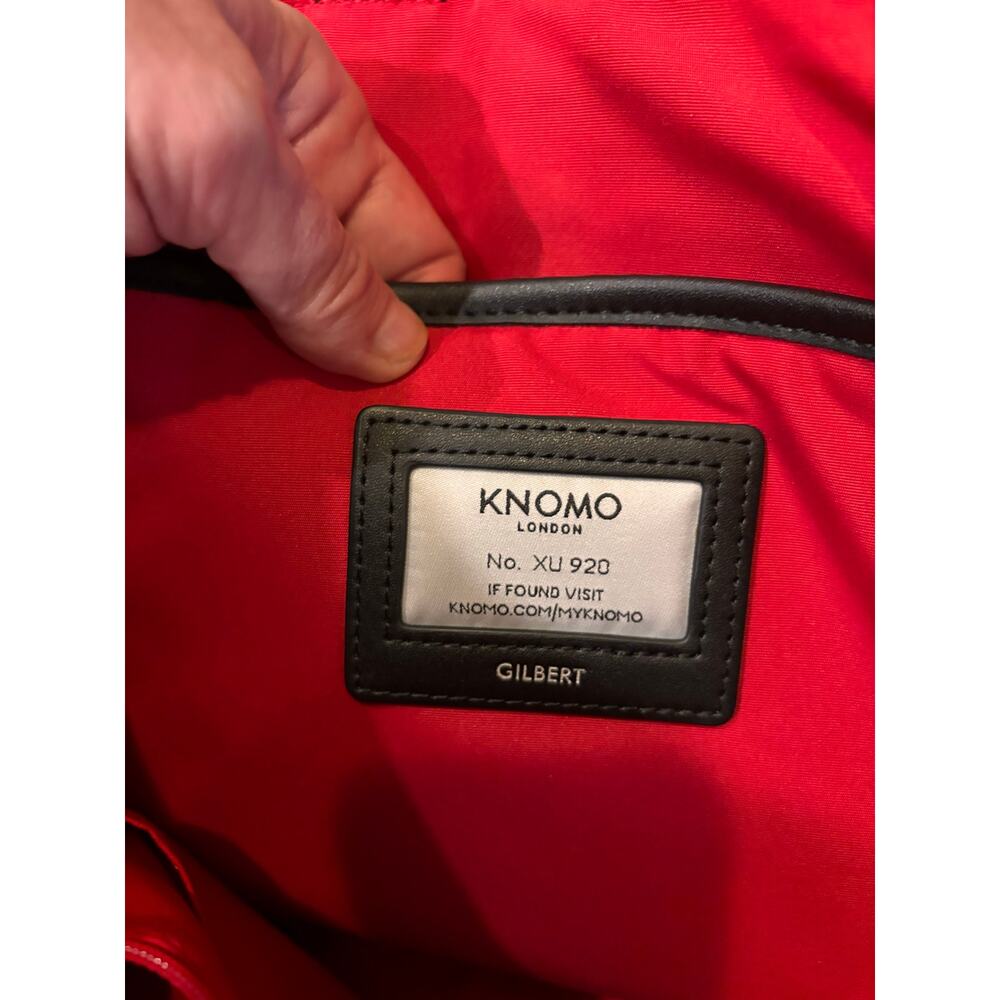 Knomo London Mayfair Gilbert black  convertible tote bag handbag and backpack - Picture 7 of 12